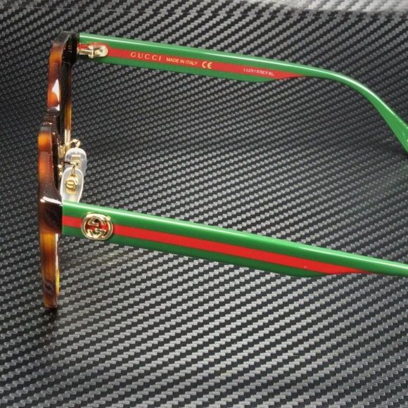 Gucci Round Havana 55mm Sunglasses